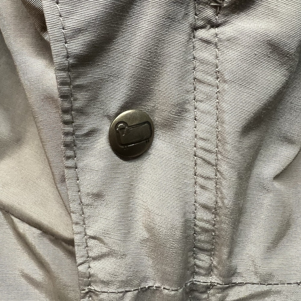 Vintage Woolrich Tan Lined Chore Jacket Hooded Size Large Made In USA - Picture 3 of 13